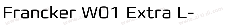 Francker W01 Extra L字体转换